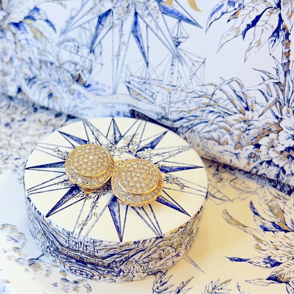 DIOR “Orbs of Atlantis” Gold Plated Clip On Earrings Jewelry by Christian Dior - Picture 4 of 8